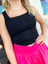 Load image into Gallery viewer, Square neck crop sweater top