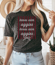 Load image into Gallery viewer, Texas A&M stripe bow coquette