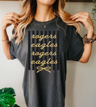 Load image into Gallery viewer, Rogers Eagles stripe bow coquette
