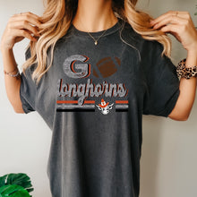 Load image into Gallery viewer, Go Longhorns faux glitter football design