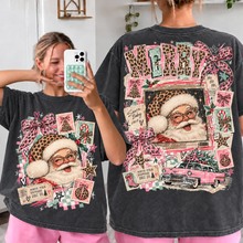 Load image into Gallery viewer, Merry Santa leopard collage