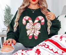 Load image into Gallery viewer, Candy Cane bow