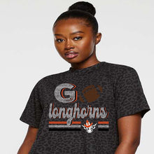 Load image into Gallery viewer, Go Longhorns faux glitter football design
