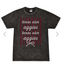 Load image into Gallery viewer, Texas A&M stripe bow coquette