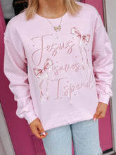 Load image into Gallery viewer, Jesus saves I spend sweatshirt