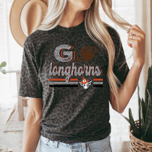 Load image into Gallery viewer, Go Longhorns faux glitter football design