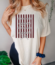 Load image into Gallery viewer, Texas A&M stripe bow coquette