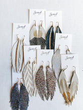 Load image into Gallery viewer, Jems by Jess Short Leather Feathers