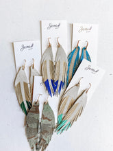 Load image into Gallery viewer, Jems by Jess Short Leather Feathers