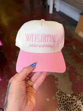 Load image into Gallery viewer, Not flirting embroidered hat
