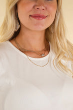 Load image into Gallery viewer, 3 layer necklace w crystal stone
