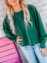 Load image into Gallery viewer, Washed Oversized Long Sleeve Top
