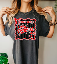 Load image into Gallery viewer, Texas tech stripe bow star
