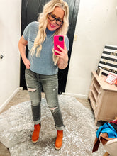 Load image into Gallery viewer, Mock neck short sleeve sweater top
