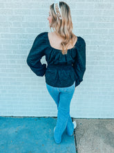 Load image into Gallery viewer, Midnight Romance Jacquard Top
