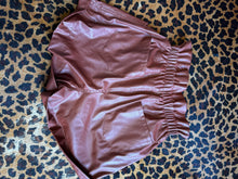 Load image into Gallery viewer, brown leather Jealous Tomato womens shorts, Small
