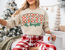 Load image into Gallery viewer, Merry &amp; Bright varsity checkered
