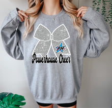 Load image into Gallery viewer, Powerhouse faux glitter Bow
