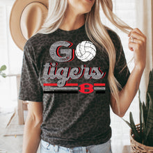 Load image into Gallery viewer, Belton Tigers Volleyball Faux glitter design

