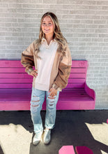 Load image into Gallery viewer, Colorblock French Terry oversized top
