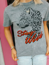 Load image into Gallery viewer, Stay wild mineral wash tee
