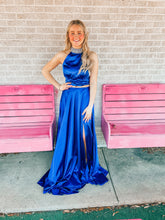 Load image into Gallery viewer, Blue Sherri Hill womens formal dress, 6
