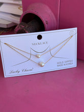 Load image into Gallery viewer, Gold pearl necklace
