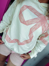 Load image into Gallery viewer, Lace Ribbon Applique Hoodie
