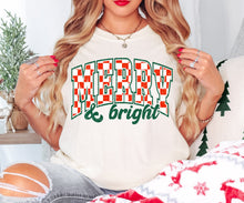 Load image into Gallery viewer, Merry &amp; Bright varsity checkered
