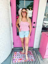 Load image into Gallery viewer, Pink sweated ruffle tank
