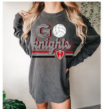 Load image into Gallery viewer, Knights Volleyball Faux glitter design
