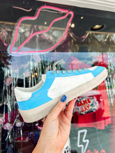 Load image into Gallery viewer, Candace Blue star sneakers

