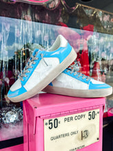 Load image into Gallery viewer, Candace Blue star sneakers
