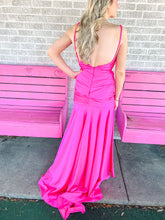 Load image into Gallery viewer, NEON PINK JOVANI womens formal dress, 2
