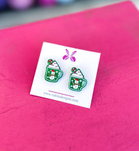 Load image into Gallery viewer, Christmas stud earrings
