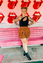 Load image into Gallery viewer, Corduroy ruffle skirt
