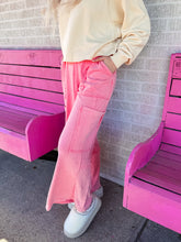 Load image into Gallery viewer, Mineral Washed Oversized Cargo Sweatpants
