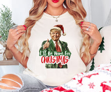 Load image into Gallery viewer, I’ll be home for Christmas Santa Hat
