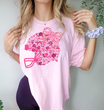 Load image into Gallery viewer, Pink floral helmet
