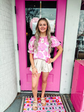 Load image into Gallery viewer, Pink floral top
