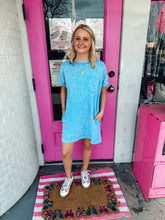 Load image into Gallery viewer, Halo Washed Premium Cotton T-shirts Dress
