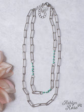 Load image into Gallery viewer, 2 layer necklace w turquoise accents

