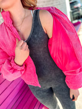 Load image into Gallery viewer, Athletic ribbed spandex leggings onesie
