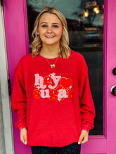 Load image into Gallery viewer, Hey sugar red corded sweater
