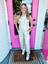Load image into Gallery viewer, Linen sleeveless pants set
