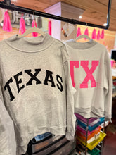 Load image into Gallery viewer, Texas reversible mock neck sweater w/hot pink TX
