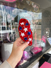 Load image into Gallery viewer, Red white Blue Boujee Headbands
