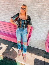 Load image into Gallery viewer, Colorful sequin bodysuit
