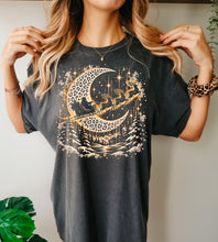 Load image into Gallery viewer, Leopard gold Santa sleigh moon
