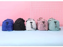 Load image into Gallery viewer, Checkered travel duffle
